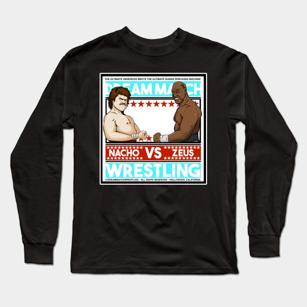 Nacho vs Zeus Long Sleeve T-Shirt by DrawnStyle